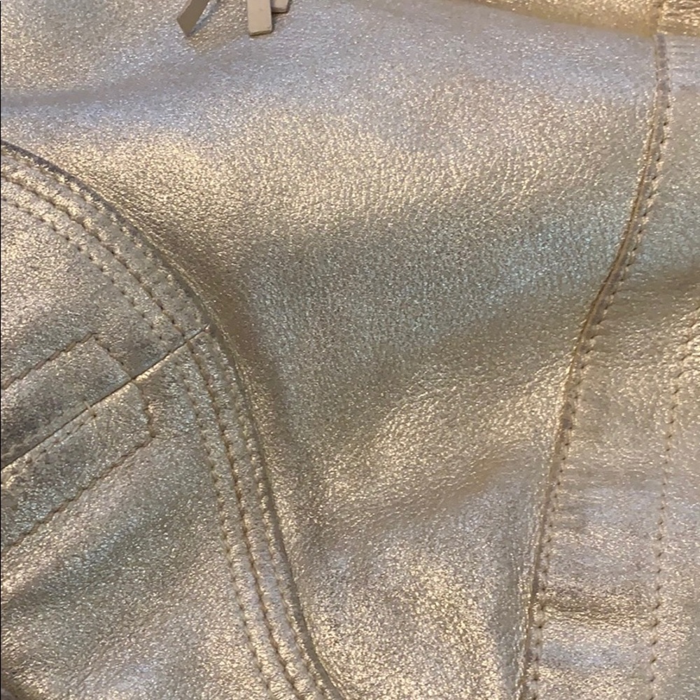 Vintage Y2K Coach Metallic Gold Soft Leather Boho Bag - Picture 3 of 8
